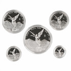 5-coin Mexico Proof Libertad Set - 1 9 Troy Oz  999 Fine Silver