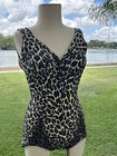 Authentic Vintage Cole Of California 1960s Leopard Print One Piece    