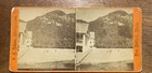 Antique Stereoview Old Photo Eagle Cliff From Profile House New Hampshire
