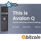 Canaan Avalon Q 90th s Btc Miner 1674w Home Miner With Us Power Cord Ship In May