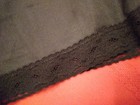 Panties Slip Shorts Pettipants Knickers Vanity Fair Nylon Black Xl Lace Trim