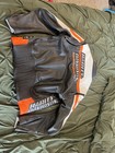 Screaming Eagle Harley-davidson Racingleather Jacket Black white orange 