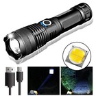 Super-bright  90000lm Led Tactical Flashlight With Rechargeable Battery