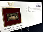 Spanish American War-100th Anniversary--1st Day Issue-golden Replica Mh