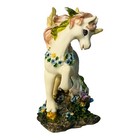 Rainbow Unicorn Figurine Sparkle Butterfly Small Decorative Figure 3 Inches
