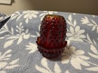 Fenton Ruby Red amberina Hobnail Fairy Lamp 4 5  Glows