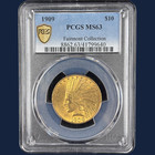 1909 Indian Head Eagle  10 Gold Coin Pcgs Ms63 Fairmont Low Mintage
