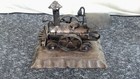 Vintage Handmade Bronze Colored Locomotive Metal Model Train Collectible Piece