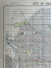1883 Philadelphia Original Antique Colour City Plan By Letts