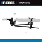 Reese 49912 Pro Round Bar Weight Distribution Hitch With Sway Control  8 000 Lbs