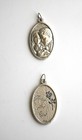 Holy Family Silver Tone Medal Necklace Pendant 1-1 2  X 1-1 8 