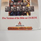 The Multi Bible Five Versions Of The Bible On Cd Rom Innotech Pc Compatible New