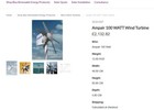 New Ampair Pacific Wind Turbine Generator Commercial Rv Marine Off Grid  2600