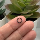 8mm  18g  Black Enamel Coated Open Jump Rings - Us Seller