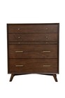 38  Mahogany Solid Wood Four Drawer Chest