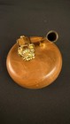 Vintage Gold Toned Mack Trucks Bull Dog   Wood Pen Stand