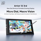 Xppen Artist 12 3rd Graphics Drawing Tablet X4 Stylus  2 Dial Wheels And 8 Keys