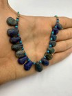 Antique Natural Top Lapis Lazuli Stone Necklace Beads Rare Unique Wonderful