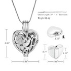Heart Cremation Jewelry For Ashes Stainless Steel Ashes Keepsake Urn Necklace Us