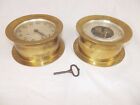 C1942 Chelsea Ships Bell Clock   Barometer Pair Retailed By Abercrombie   Fitch
