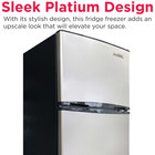 Frigidaire 7 5 Cu Ft Refrigerator  Stainless Steel Look Platinum Series Top Moun
