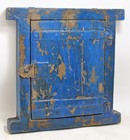 Antique Wooden Wall D  cor Small Window Original Old Hand Crafted New Painted