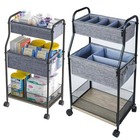 3-tier Baby Diaper Caddy Organizer And Storage Cart With 4 2 Dividers  Mobile 