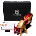 2025 Iron Man Mk42 1 1 Gauntlet Arm Wearable Cosplay Armor Voice remote Control