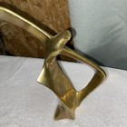 Vintage Brass Bird Sculpture Modernist Mid Century Mcm Seagull In Flight Heavy