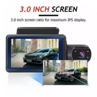 1080p Car Dvr 3  Dual Lens Dash Cam Video Recorder Camera G-sensor Night Vision
