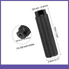 Two Aluminum Alloy Cylinder For Bmx Bicycle Axle Rear Foot Pegs Footrest Black