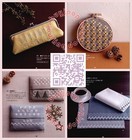 Japanese Embroidery Craft Pattern Book Jizashi Cross Stitch Brooch Button