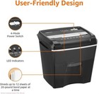 Basics 12-sheet Cross Cut Junk Mail  Cd  Credit Card Shredder W  Pullout Basket