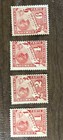 Chile Stamps J31-j42  Postage Due Red On Straw Colored Paper Used  mint Hinged
