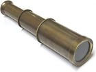 6 Inch Antique Finish Brass Telescope   Vintage Replica With Leather Case  Id   