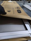 Slevoo Sliding Glass Dog Door No-cut Adjustable Pet Door White Aluminum Medium