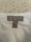 J crew White Pleated Tuxedo Dress Shirt Xs Button-front Point Collar Ls