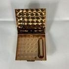 Vintage 1940 Gold Tone Lipstick Cigarette Holder Case Compact Metal 3 5  X 3 