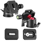 Neewer Camera Video Tripod Ball Head 360 Degree Rotating Panoramic Ballhead
