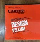 New Sealed Pack Of Clearprint Design Vellum 50 Sheets 11x17 In Translucent Paper