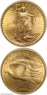 1908  20 Saint Gaudens No Motto Ngc Ms63 Cac