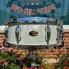 1963 Slingerland 5 5x14 No  146 Hollywood Ace Snare Drum White Marine Pearl