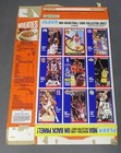 Michael Jordan Wheaties Fleer Card Sheet Larry Bird Original Cereal Box 1991 D