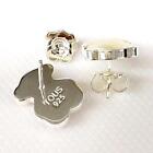 Tous Authentic Sv925 Earrings Facet Bear White Mother Of Pearl 15 5mm X 13mm