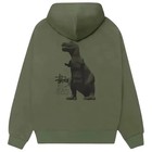 Stussy Big And Meaty Zip Up Hoodie Olive