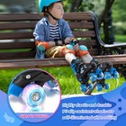 Kids Adjustable Roller Skates 4 Sizes  Light Up Wheels For Boys Girls Fun Ill