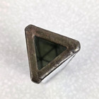 Triangular Kaleidoscope Pearlescence Leaded Stained Glass Soldered Metal Frame
