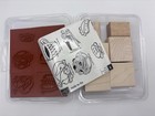Stampin Up Voila To Go Set Of 6 Wood Rubber Stamps Turkey Pasta Sandwich