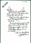 Mel Blanc Signed Handwritten Letter On Personal Stationary To  Fans In Ireland 