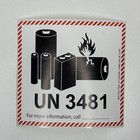 Un3481 Lithium Ion Battery Shipping Labels Stickers Lot Of 6 4 75x4 5 Inch